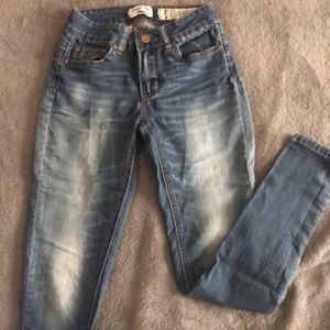 Medium Wash, Mid-Rise Skinny Jeans